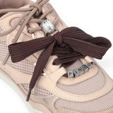 Sneakers donna con lacci doppi e applicazioni gioiello