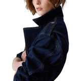 Giacca donna in denim con cintura