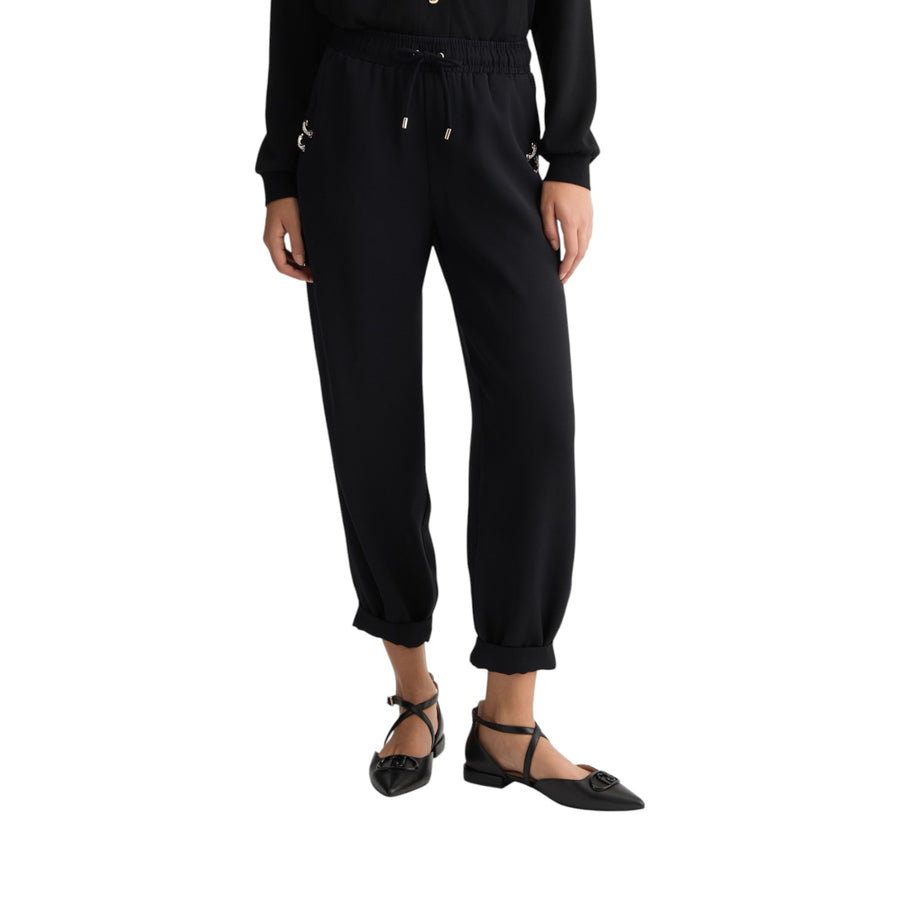 Pantaloni donna jogging cropped