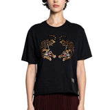 T-shirt donna con applicazioni