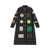 Cappotto donna patch Fake