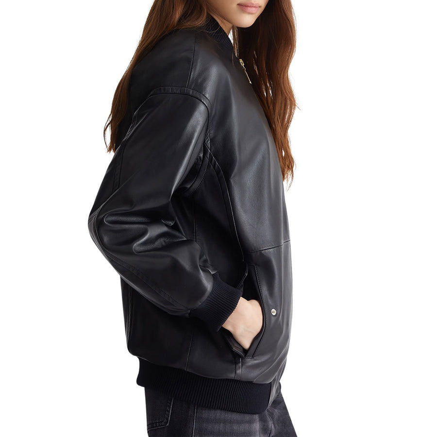 Bomber donna in pelle