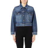 Giacca donna in denim con strass