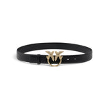Cintura donna in pelle con fibbia Love Birds gioiello 2,5 cm