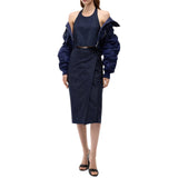 Top donna full strass con schiena scoperta