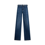 Jeans donna flare con cintura