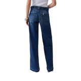 Jeans donna flare con cintura