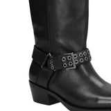 Stivali donna texani in pelle