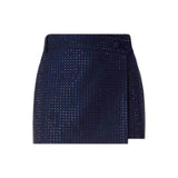 Minigonna donna a portafoglio full strass