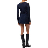 Minigonna donna a portafoglio full strass