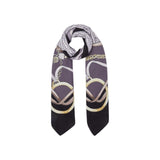 Foulard donna grande con stampa