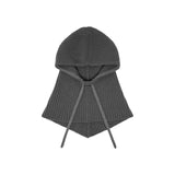 Balaclava donna a costine con coulisse