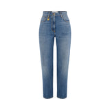 Jeans donna a ovetto con lucchetto gioiello