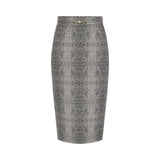 Gonna donna in viscosa con stampa pitone