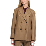 Giacca donna doppiopetto regular fit in flanella