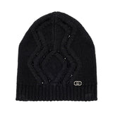 Berretto donna in misto lana con perline