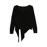 Maglia donna con nodo e collana