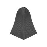 Balaclava donna a costine con coulisse