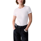 T-shirt donna con patch logo