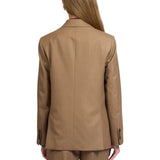 Giacca donna doppiopetto regular fit in flanella