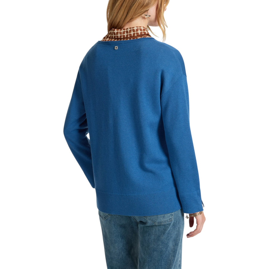 Maglia donna con scollo a barchetta