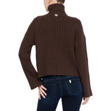 Dolcevita donna in lana con bottoni gioiello