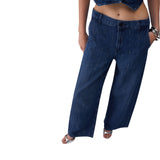 Jeans donna flare con strass