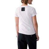 T-shirt donna con patch logo