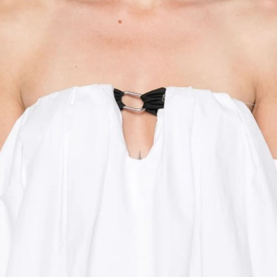Mini abito donna a palloncino in popeline