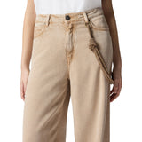 Jeans donna  con corda gioiello