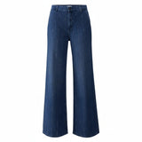 Jeans donna flare con strass