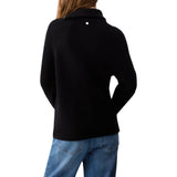Maglia donna in lana con zip