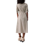 Abito donna midi in popeline