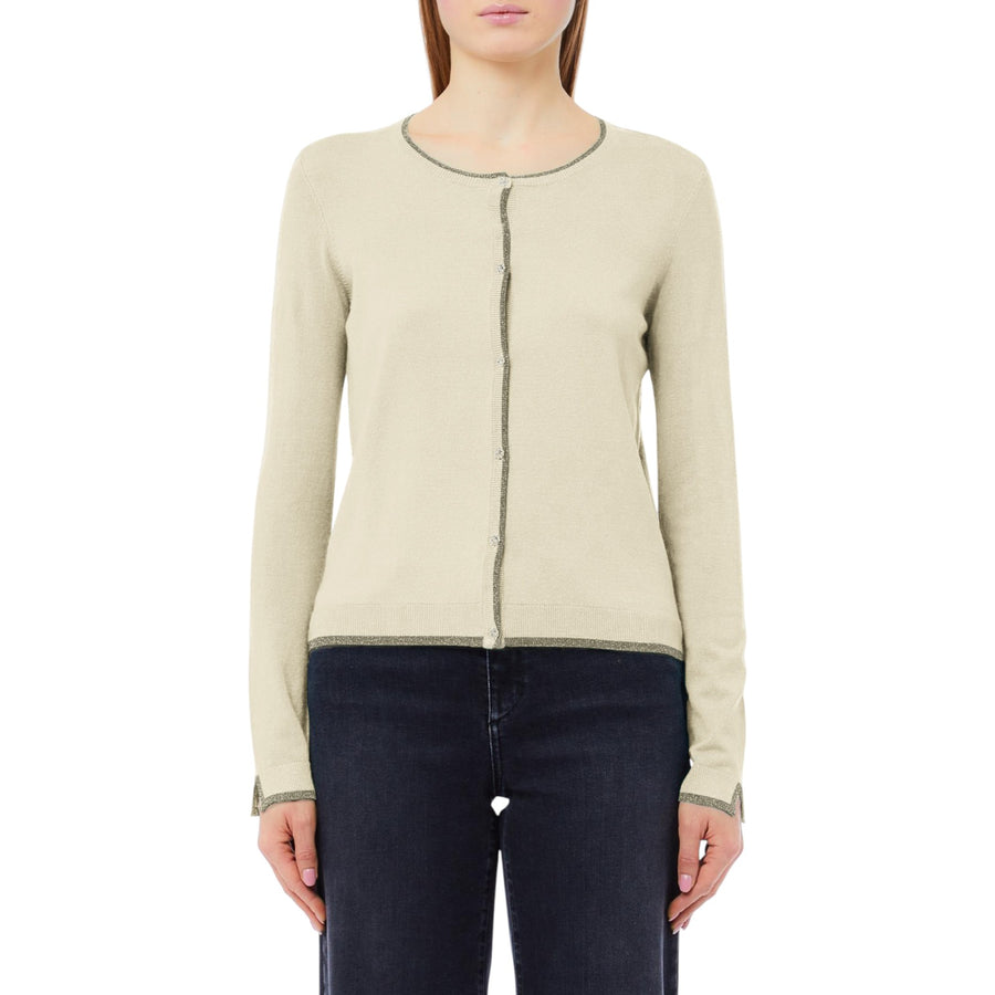 Cardigan donna con dettagli in lurex®