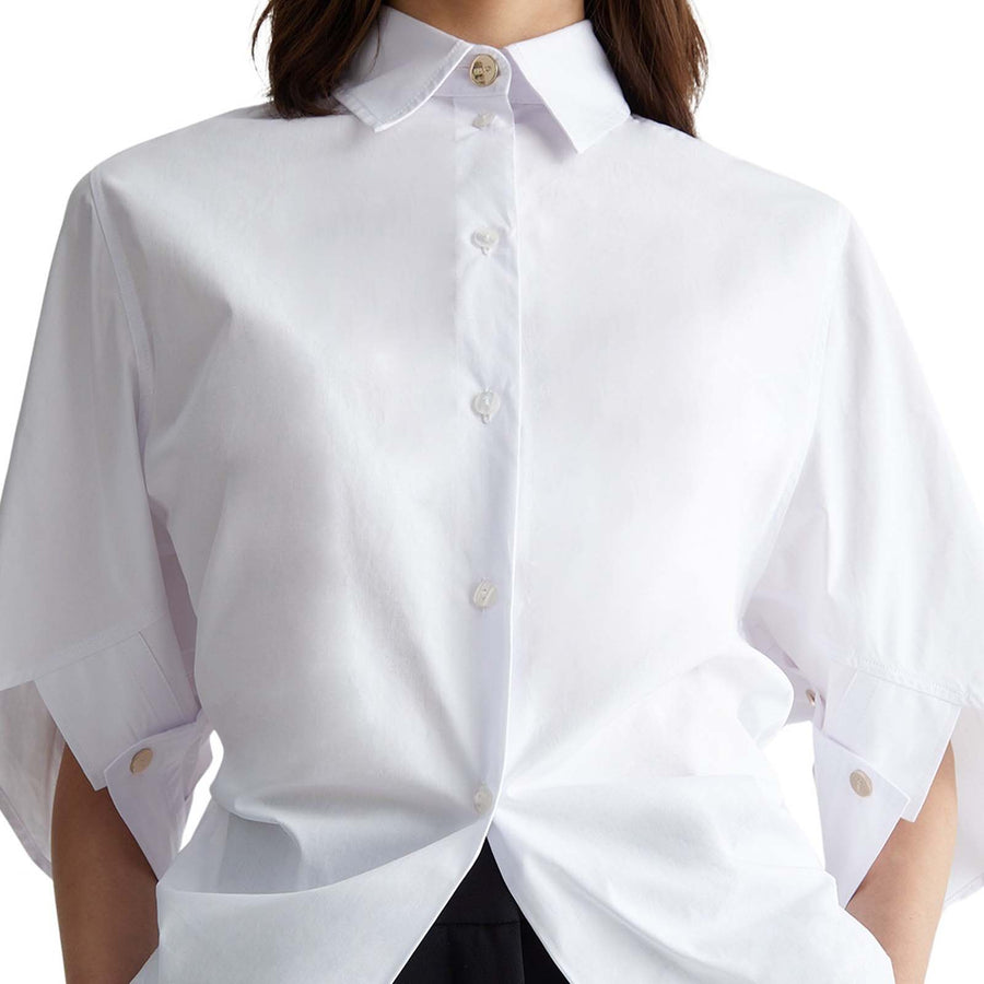 Camicia donna bianca oversize