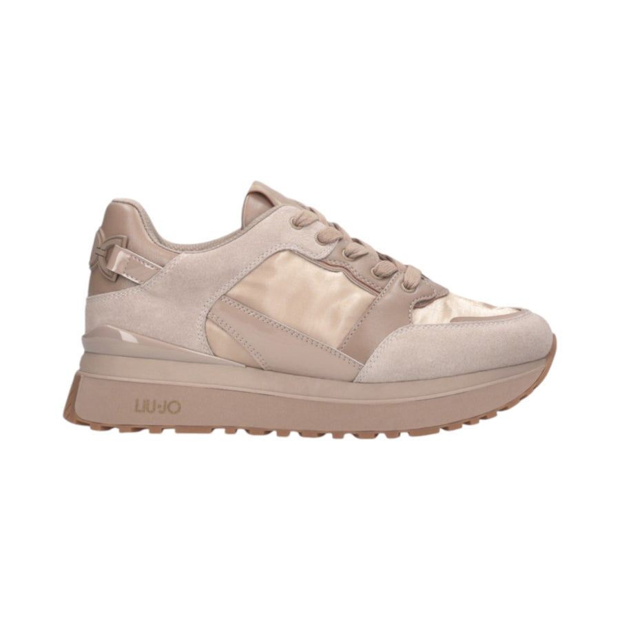Sneakers donna platform in pelle