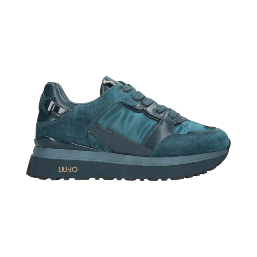 Sneakers donna platform in pelle
