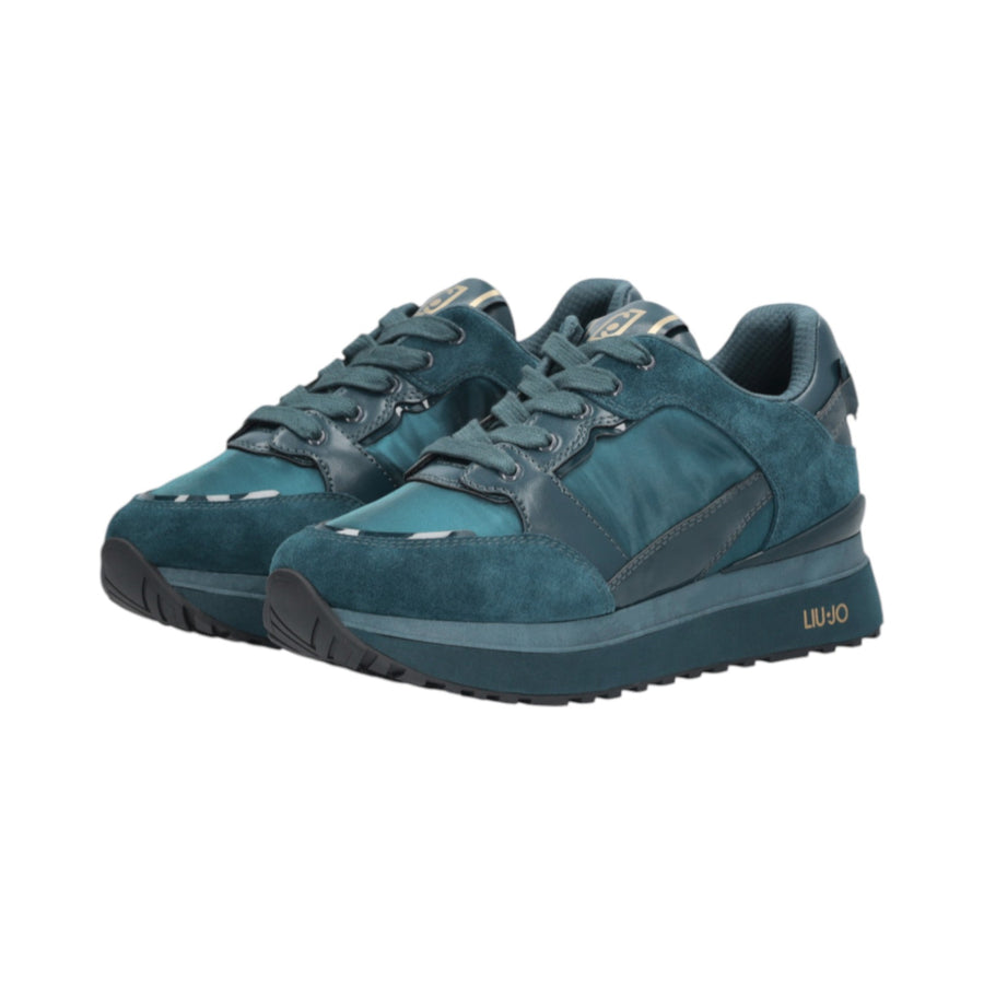 Sneakers donna platform in pelle