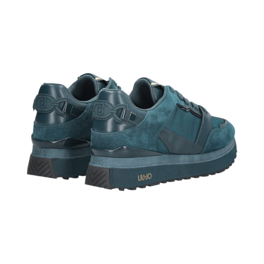 Sneakers donna platform in pelle