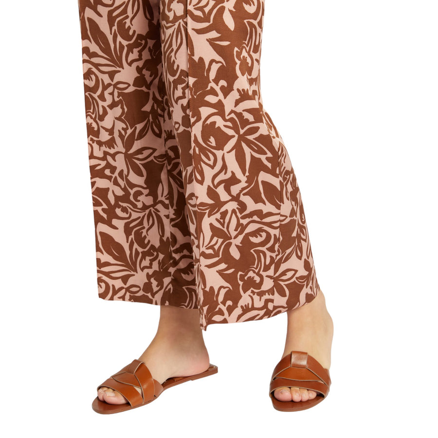 Pantaloni donna stampati in viscosa ECOVERO™