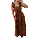 Abito donna  lungo con rouches
