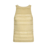 Top donna in maglia traforata