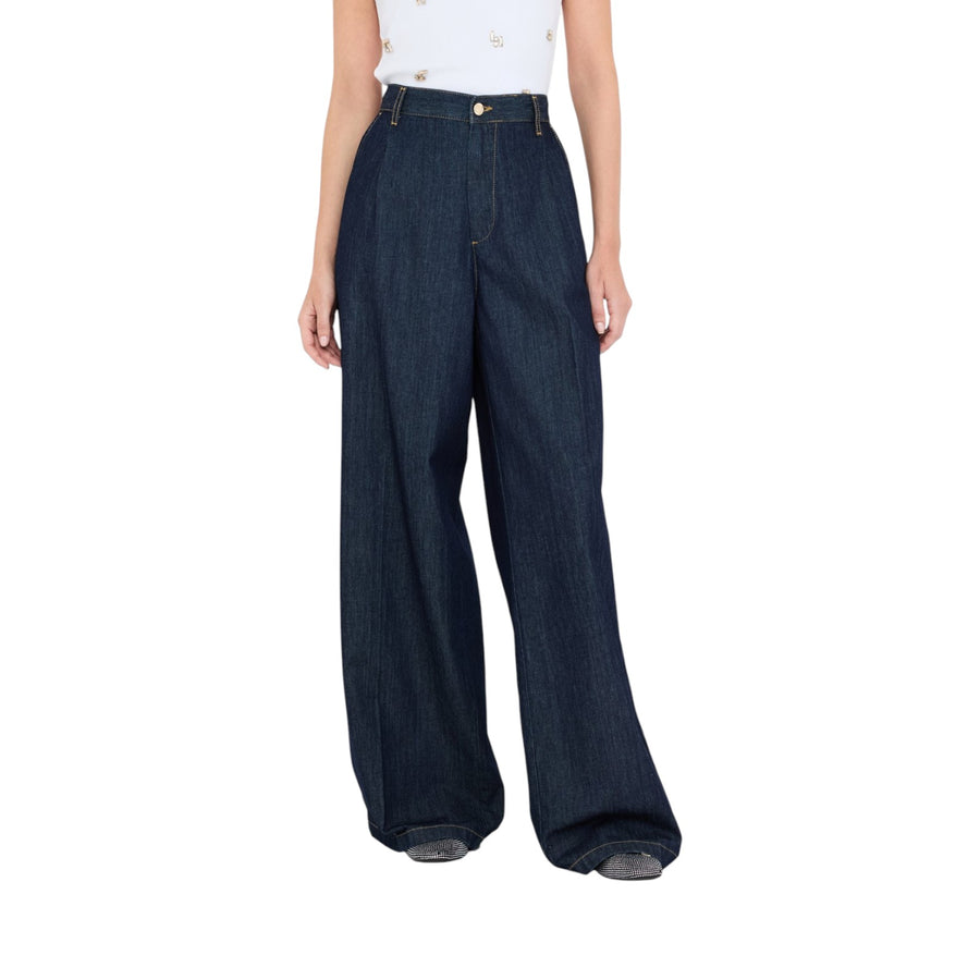 Jeans donna chino a zampa