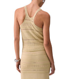 Top donna in maglia traforata