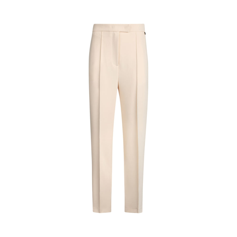 Pantaloni donna a sigaretta bianco panna