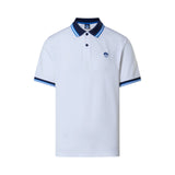 Polo uomo con bordi a righe
