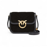 Borsa donna a spalla piccola Mini Love Bag Box in pelle scamosciata