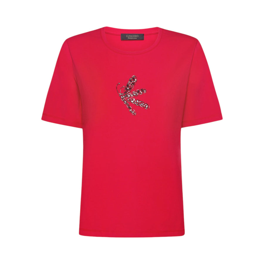 T-shirt donna con ricamo