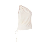 Top donna  monospalla con nodo