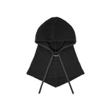 Balaclava donna a costine con coulisse